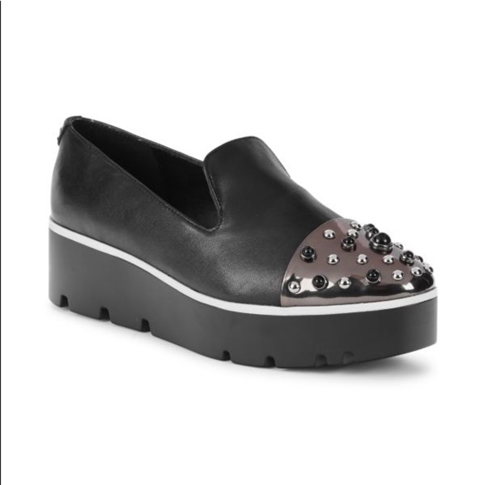 Karl Lagerfeld black platform shoe